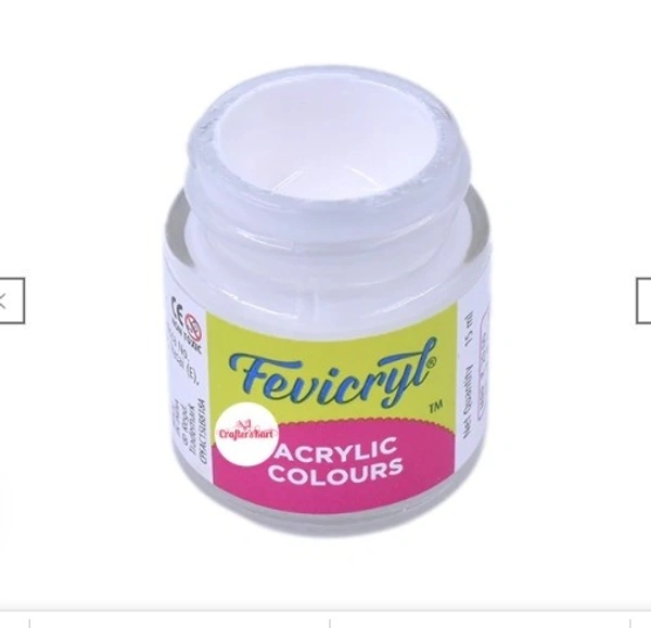 Fevicryl Acrylic White 27 Colour- 15 ML