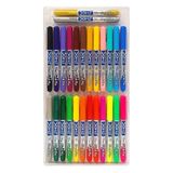 DOMS Non-Toxic Multicolor 26 Shades Brush Pens Set | Super Soft Fine Tip Brush Pens | Diverse 26 Shades - 