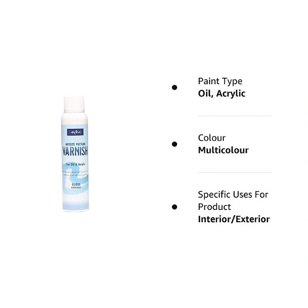 Camlin Artist Picture Varnish Spray For Oil N Acrylic Gloss Varnish (200 Ml)