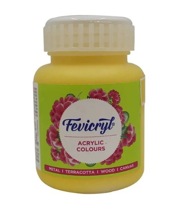 Fevicryl Chrome Yellow 03 Acrylic Colours 100ml Pidilite