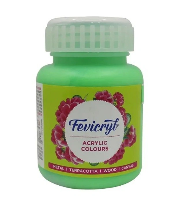 Fevicryl Light Green 12 Acrylic Colours 100ml Pidilite