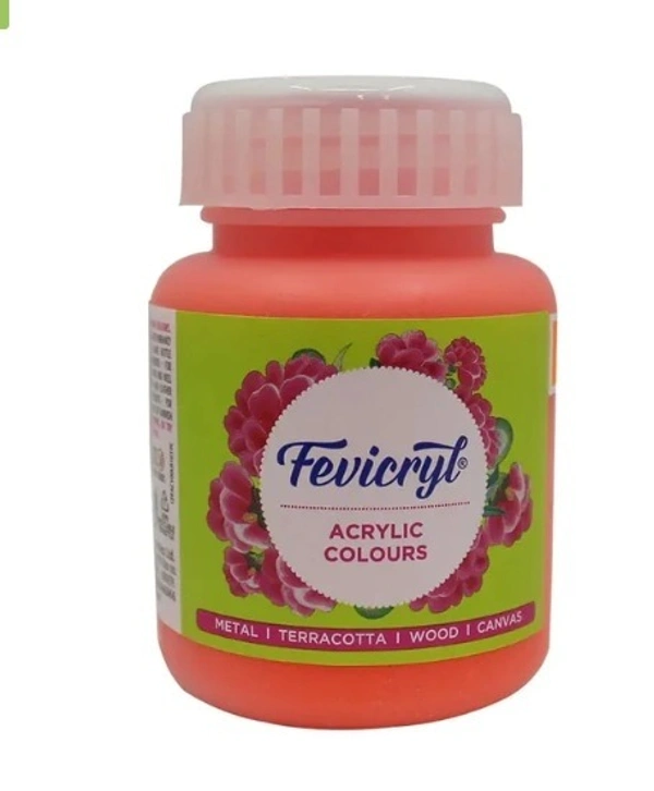 Fevicryl Neon Orange 017 Acrylic Colours 100ml Pidilite