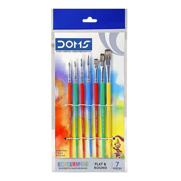 DOMS Colour Mate Synthetic Hair Set Of 7