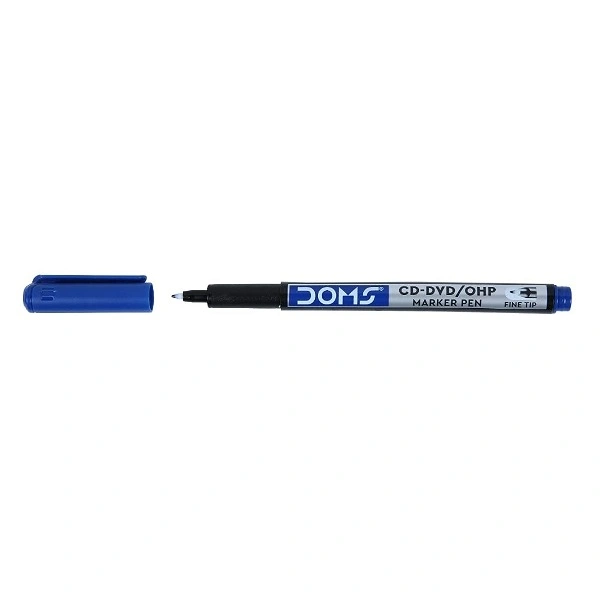 DOMS Non-Toxic CD-DVD/OHP Marker Pen - BLUE, 1PC
