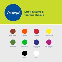 Fevicryl Acrylic Colours Sunflower Kit (10 Colors x 15 ml) - 1pc