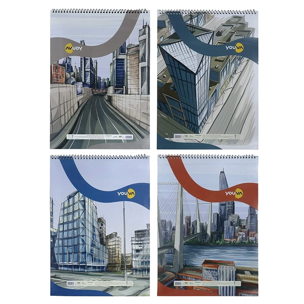  Navneet Youva | Spiral Bound | Sketch Book | 29.7x42 cm | 36 Pages - 1pc