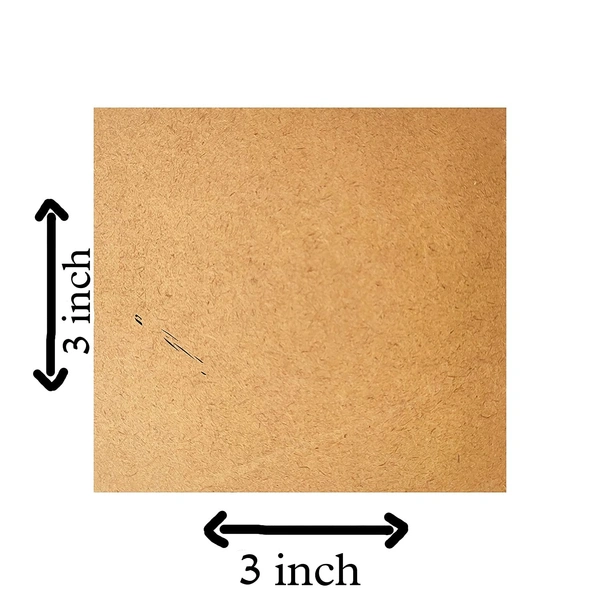 3 X 3 Inch MDF Boards for Art and Craft