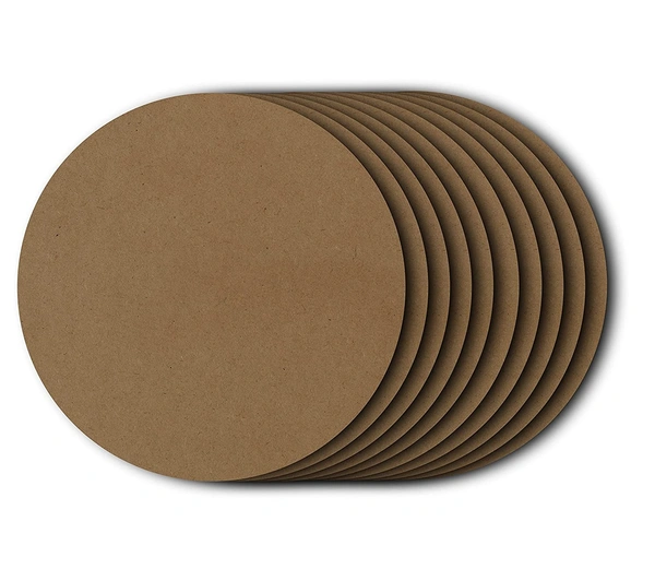 10x10 Inch Round MDF Boards for Art and Craft
