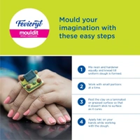 Fevicryl Mould It, 900 g, Clay Set for Modelling and Sculpting, Air Dry Clay for Art and Craft, Gift for Artists, Students, Children