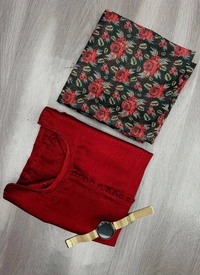 Pakistani Kurta - Maroon, M-38