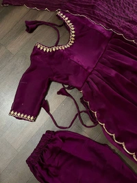 Cut Work - wine, S-36