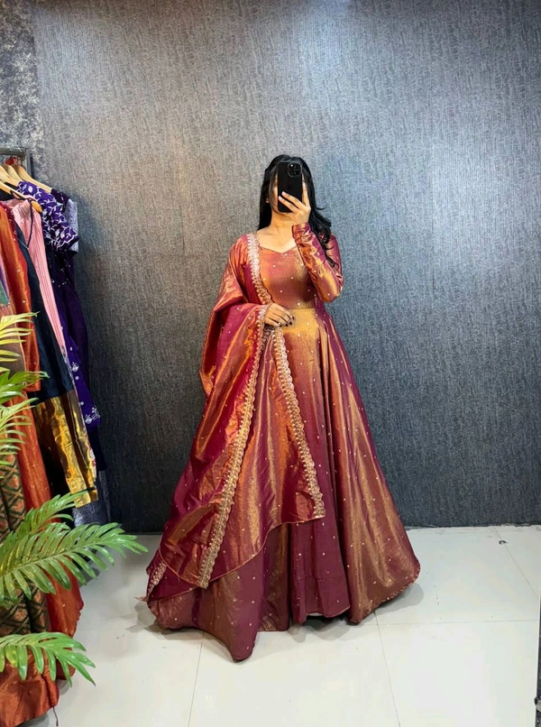 Tissu Gown - Brown, M-38