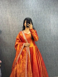 Tissu Gown - orange, M-38