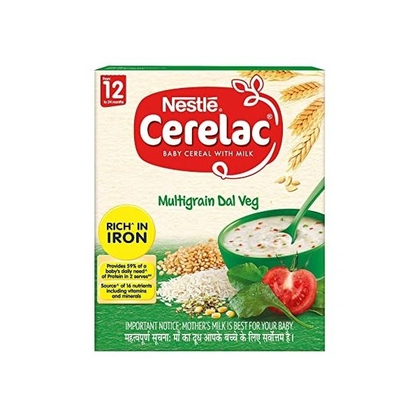 NESTLE CERELAC  BABY CEREAL - MULTIGRAIN DAL VEG(from 12 To 24months)