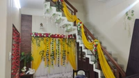 Bala Ji Event Planner  Haldi And Mehndi Stage With Lighting  - multi