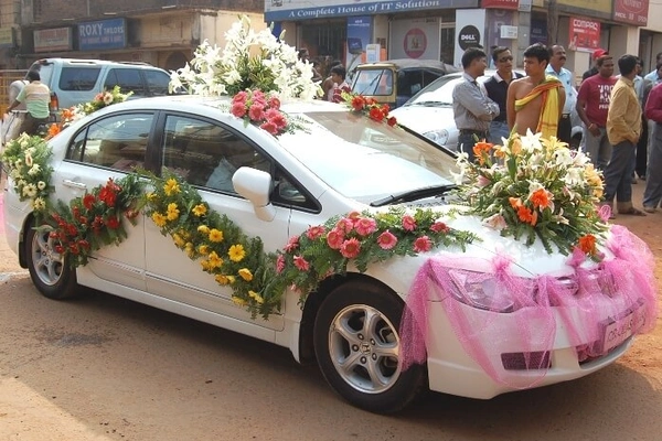 Bala Ji Event Planner  Wedding Car Decoration  - multi, Normal Car