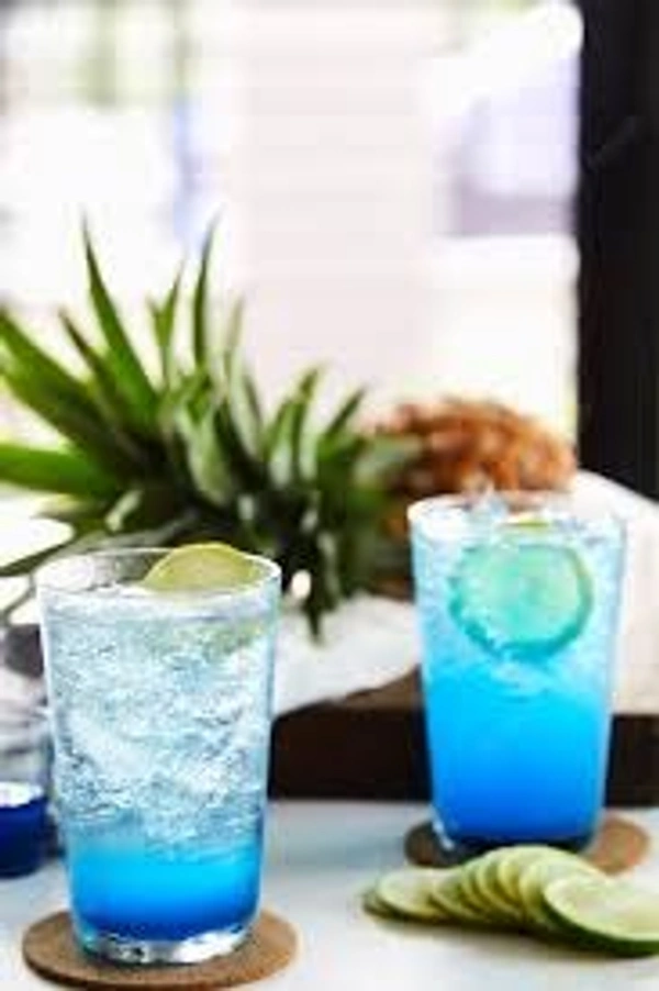 Blue lime soda (lassi shop)