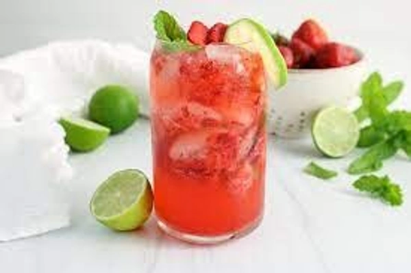 Strawberry With ice mocktail
