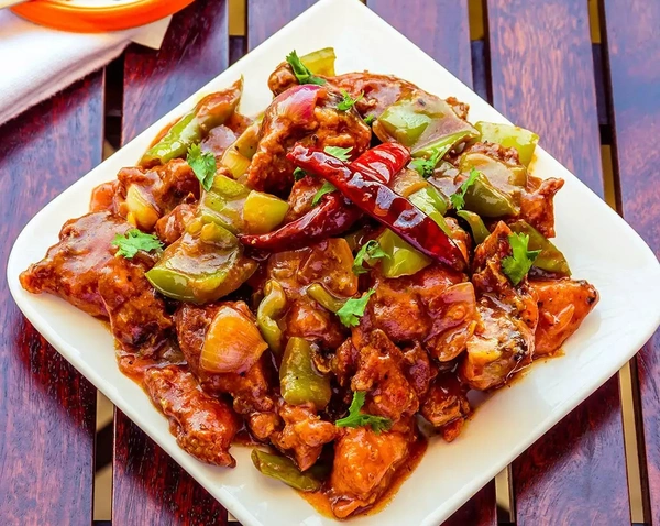 Chicken Chilli  (Shahi Taj) - 1 Plate, available after 6 PM, After 6Pm
