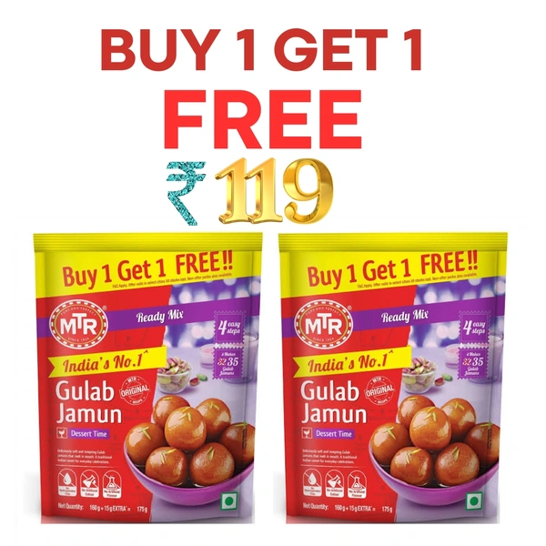 grb gulab jamun mix price Buy one get one free (Pansari)