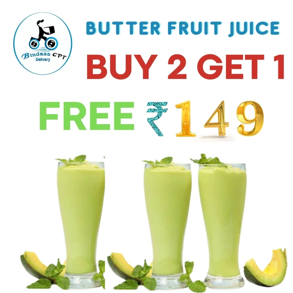 Butter Fruit Juice Offer Buy 2 Get 1 Free  - 2 + 1 Free