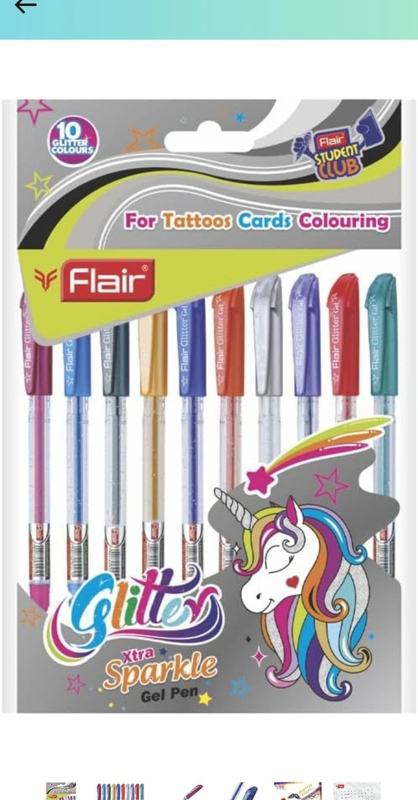 Flair Glitter Xtra Sparkle Gel Pen