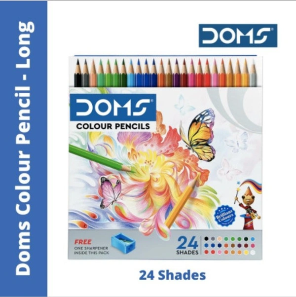 Doms 24 Shades Colour Pencils 