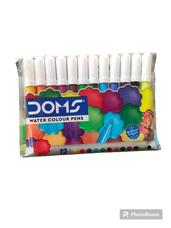 DOMS Water Colour Pen / Sketch Pen 12 Shades 