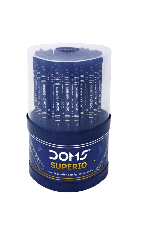 Doms Superio Non-Toxic Super Dark Graphite Pencils | Tumbler Pack | Effortless Writing | Ideal For Sketching & Drawing | Pack of 5 Pencils