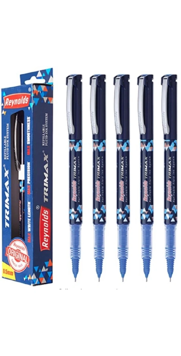 Reynold Trimax Liquid Gel Pen Pack Of 1 With Free High-Lighter