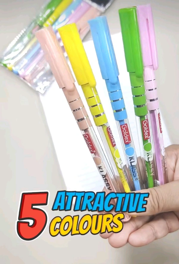 Goldex Klassy Ball Pen - 5 Piece 