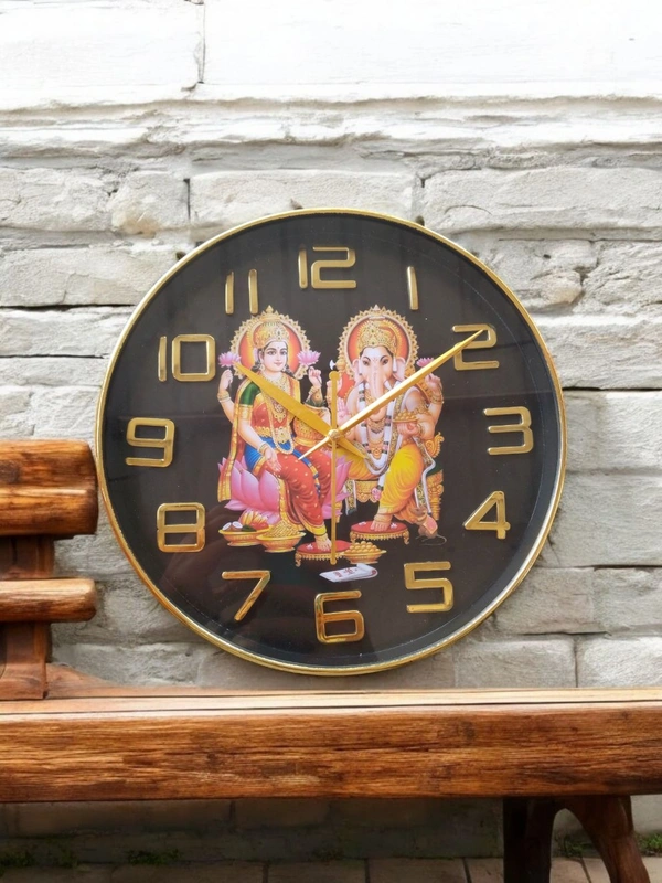 Maa Laxmi - Ganesh Wall Clock 