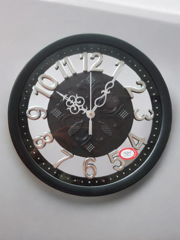 Right Quartz Wall Clock 016 Silver - 22