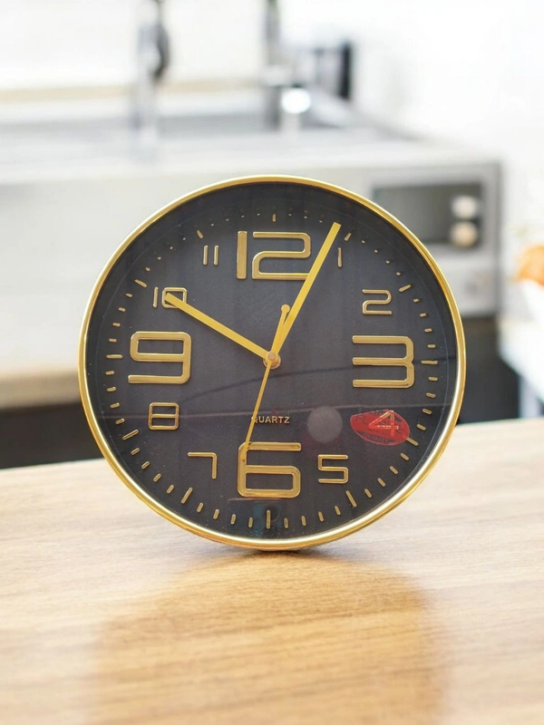 Round Golden Wall Clock 91 