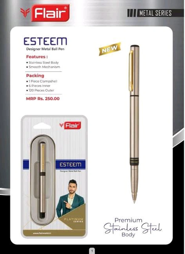Flair Metal Pen ESTEEM- Ball Pen Premium Segment 