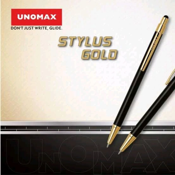 Unomax Stylus Gold Ball Pen Pack Of 1 Blue