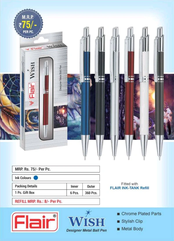 Flair Wish Ball Pen Blue