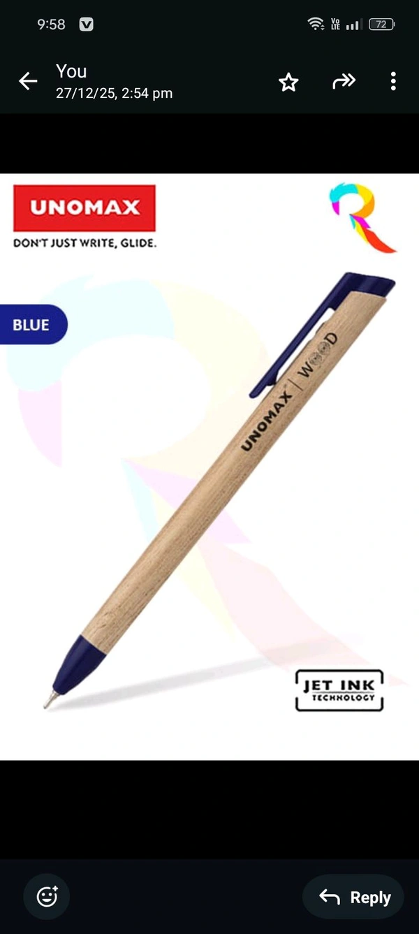 UNOMAX - Wood Rt Retractable Ballpoint Pen