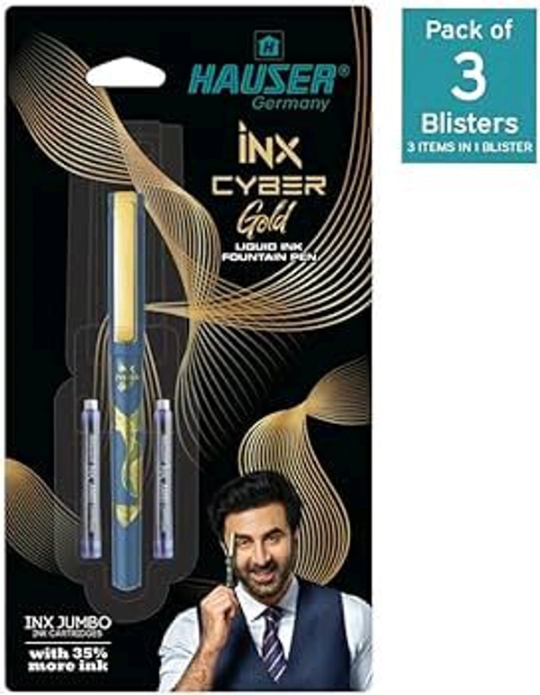 Hauser Germany -Inx Cyber Gold Liquid Ink Fountain Pen