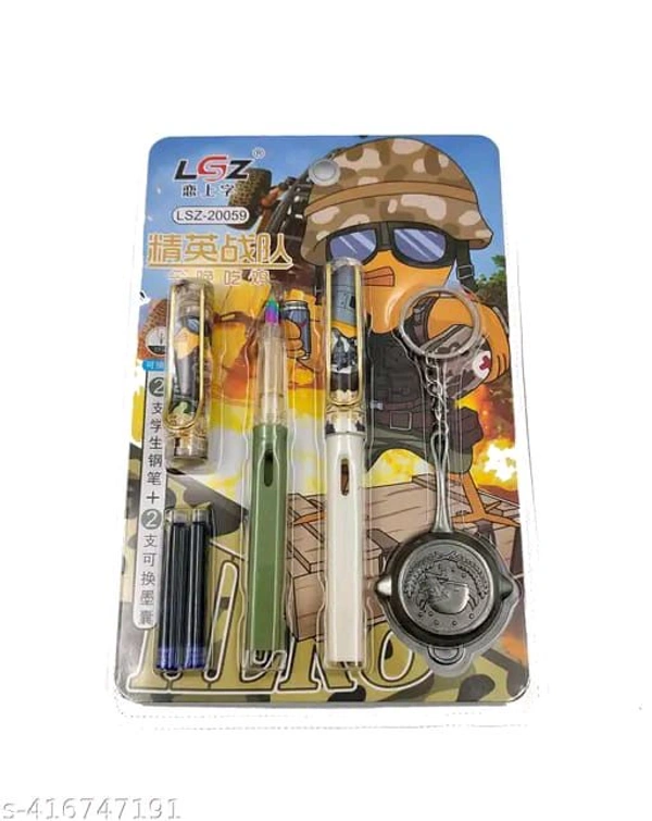 Army Character Fountain Pen Blue Ink