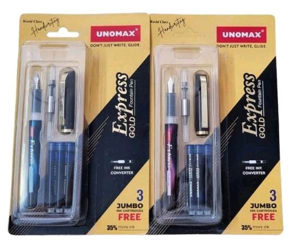 Unomax - Express Gold Fountain Pen 