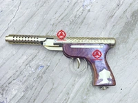 bullet mark 2 toy air pistol golden wood ( 1 year warranty ) 200 pellet free  - 11inch
