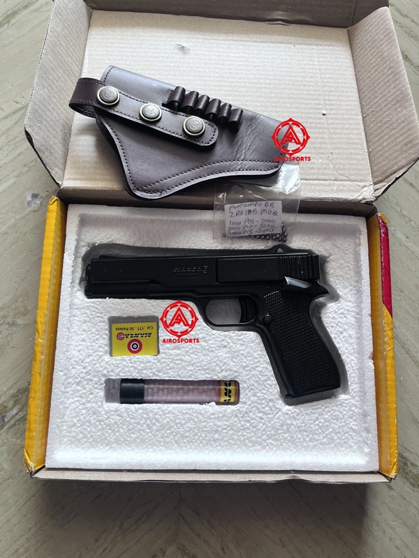 blanca air pistol ( 1 year warranty ) free 500bb 250 pellets  - 7 inch, black