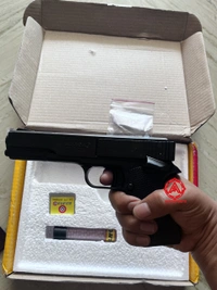 blanca air pistol ( 1 year warranty ) free 500bb 250 pellets  - 7 inch, black
