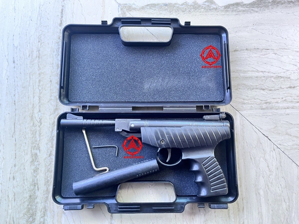 heman typhoon air pistol 1 year warranty 300 pellets free  - 12 inch