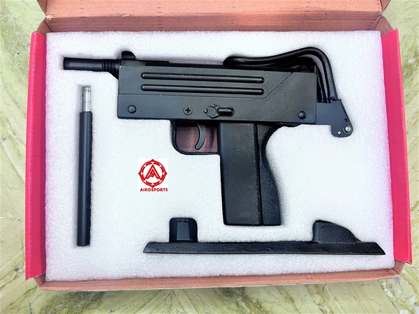 new tiger smg air pistol ( 1 year warranty ) 100 pellet free  - 10inch, BLACK