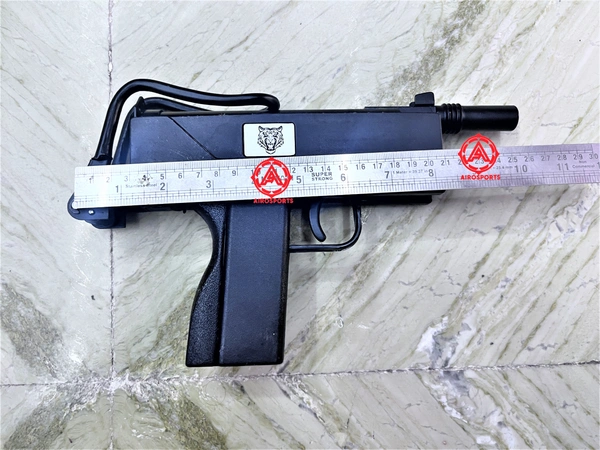 new tiger smg air pistol ( 1 year warranty ) 100 pellet free  - 10inch, BLACK