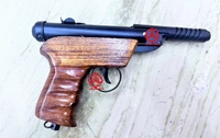 bond series 1 air pistol wooden 1 year warranty 100 pellets free  - 6inch