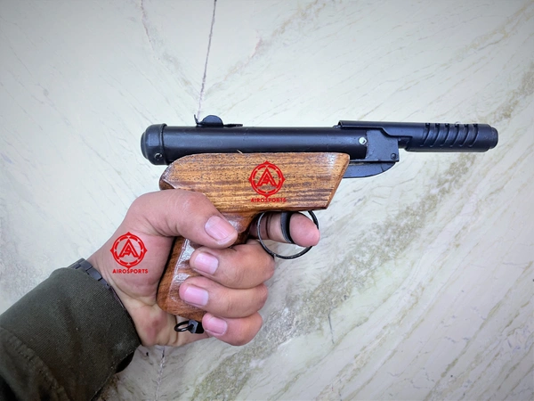 bond series 1 air pistol wooden 1 year warranty 100 pellets free  - 6inch