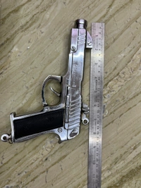 bodyguard sound cork toy gun( diwali )  - 8 inch, silver